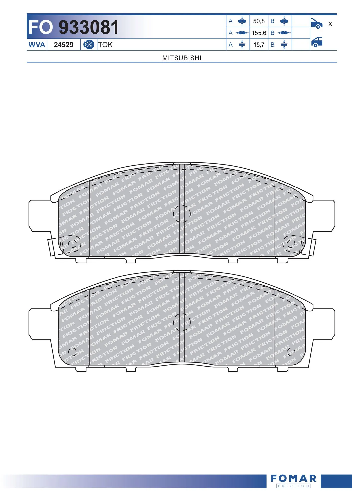 Brake Pad Set, disc brake